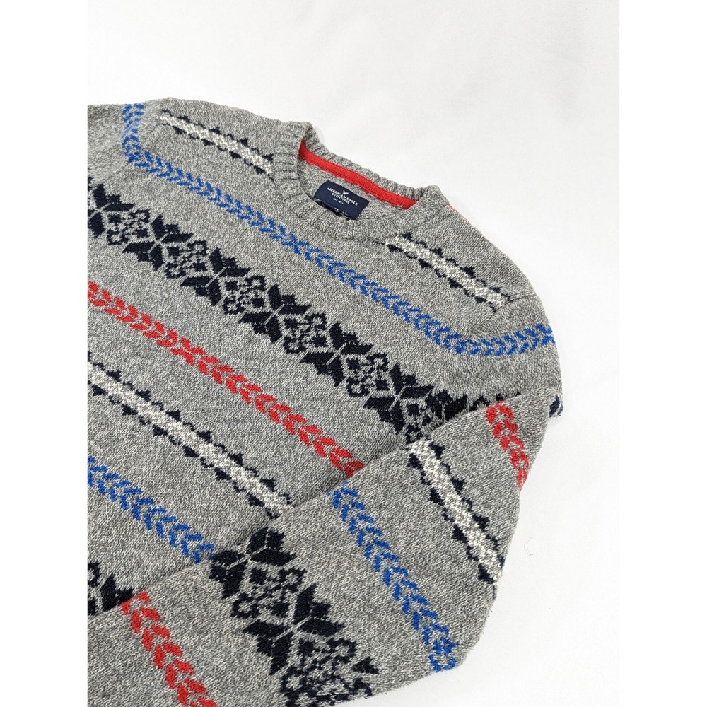 American Eagle  Sweater Womens XL Snowflake‎ Christmas Crewneck